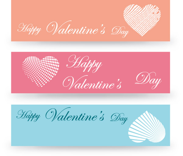 free vector Valentine day banner vector